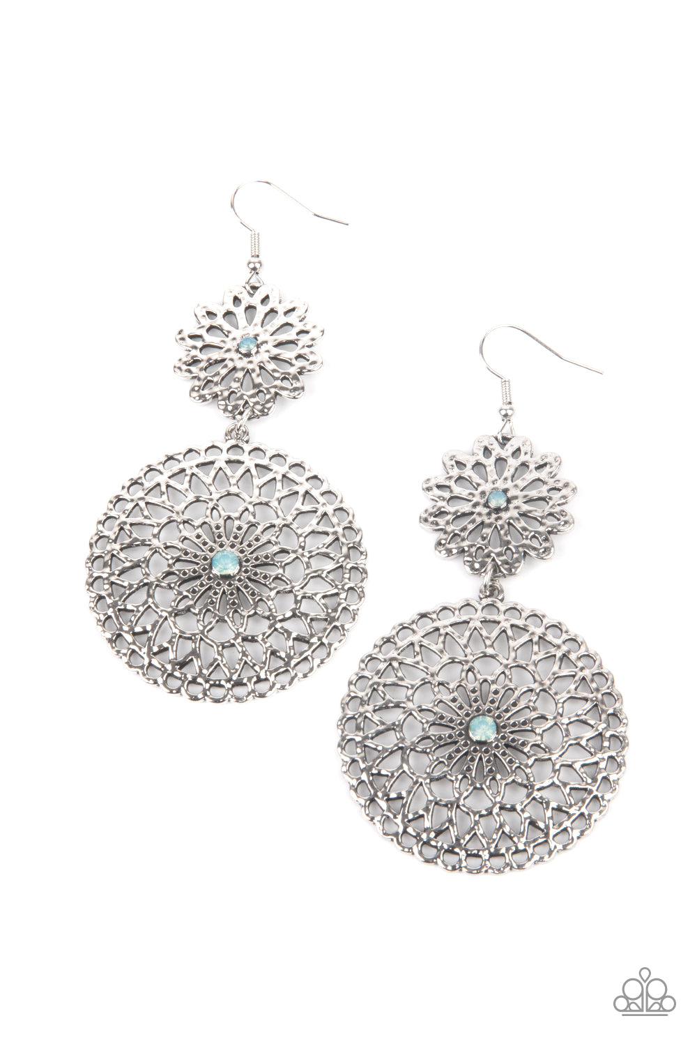 Garden Mantra - blue - Paparazzi earrings