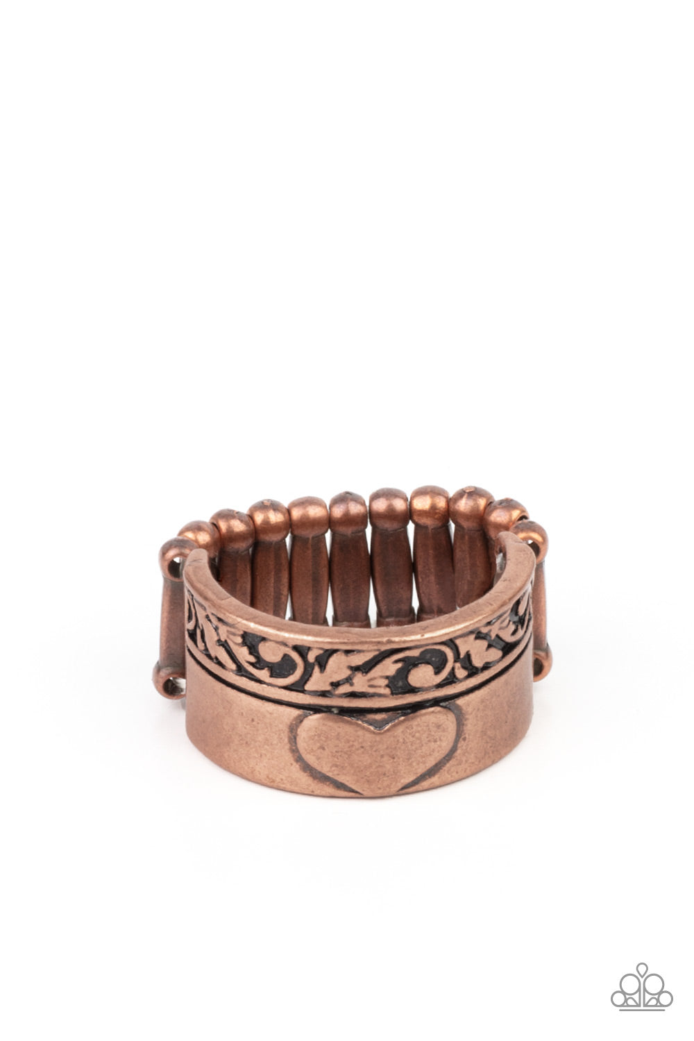 Garden Romance - copper - Paparazzi ring