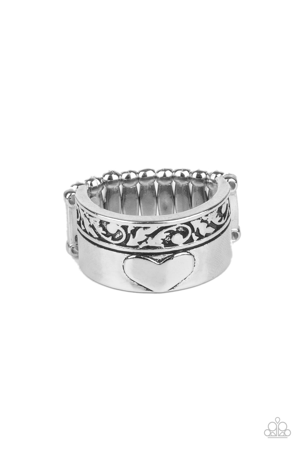 Garden Romance - silver - Paparazzi ring