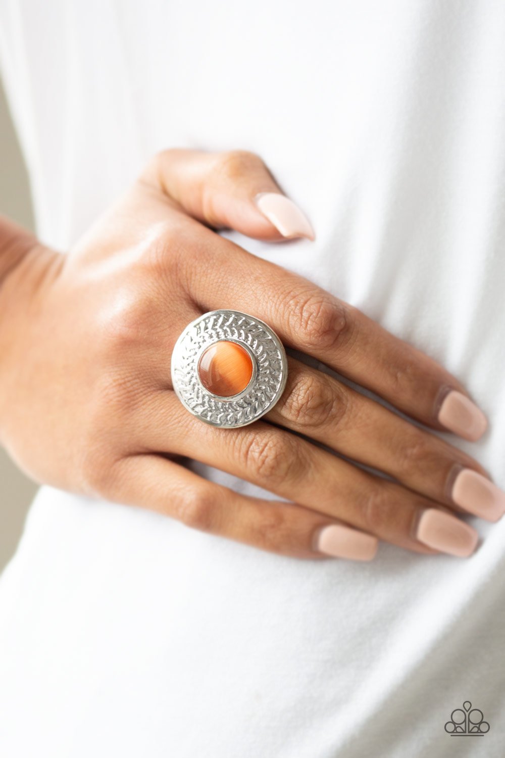 Garden Garland - orange - Paparazzi ring
