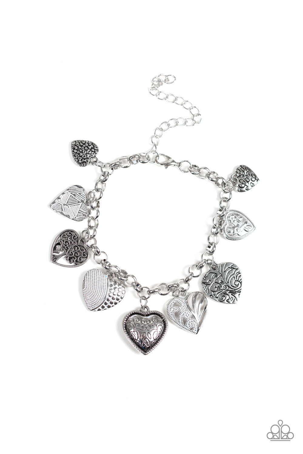 Garden Hearts - white - Paparazzi bracelet