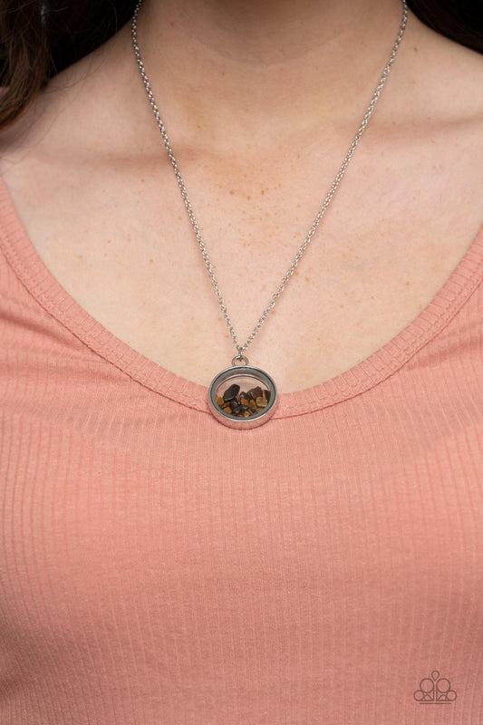 Gemstone Guru - brown - Paparazzi necklace