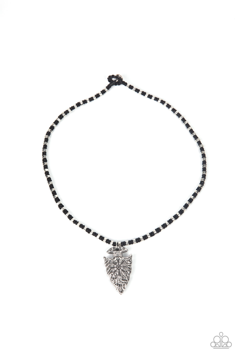 Get Your ARROWHEAD in the Game - black - Paparazzi MENS necklace