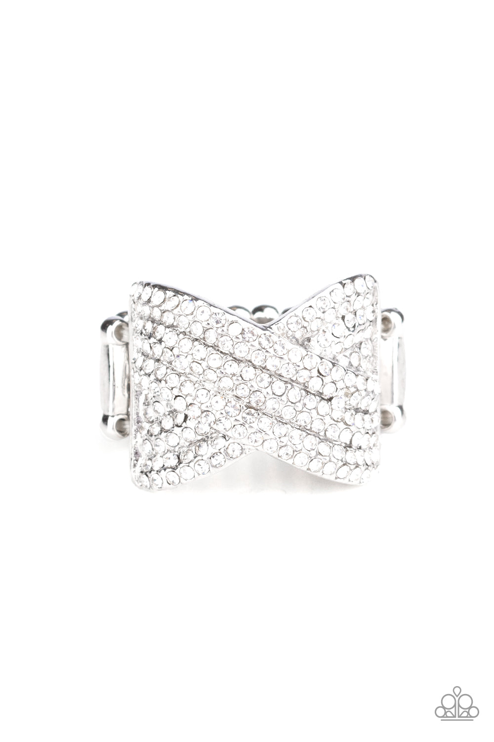 Girl Boss Glitter - white - Paparazzi ring