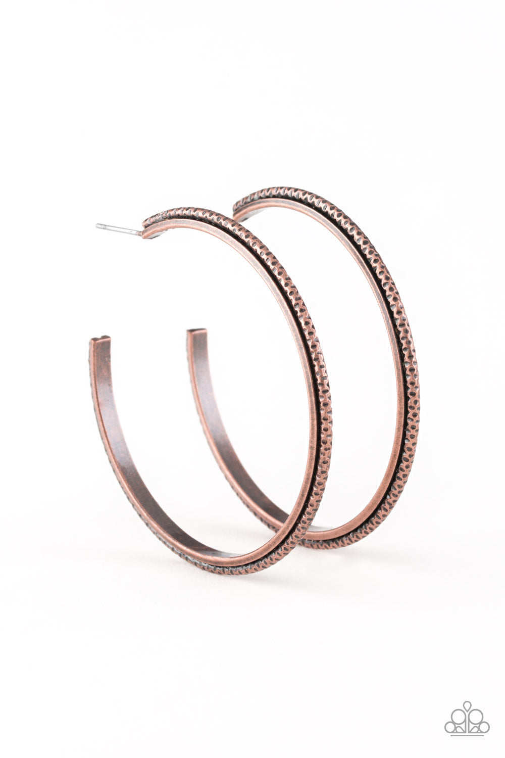 Girl Gang - copper - Paparazzi earrings