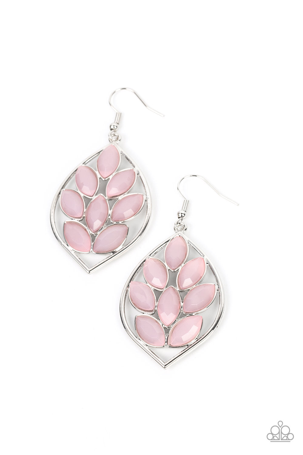 Glacial Glades - pink - Paparazzi earrings