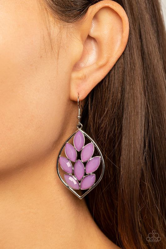 Glacial Glades - purple - Paparazzi earrings