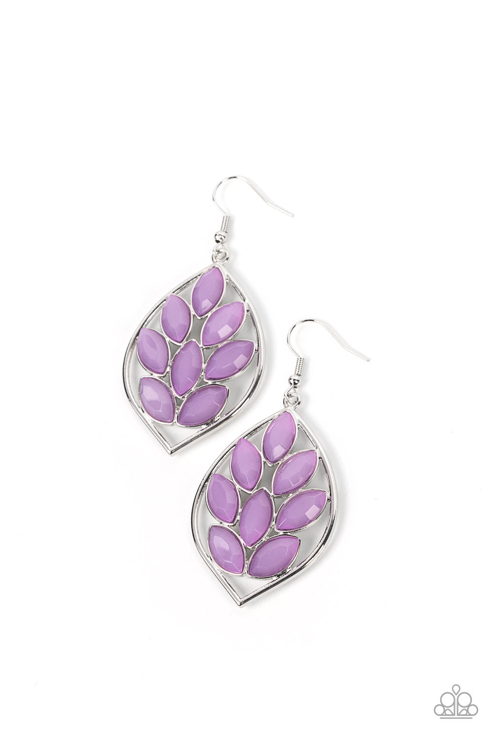Glacial Glades - purple - Paparazzi earrings