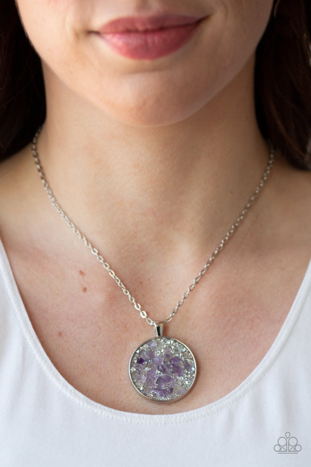 Glam Crush Monday-purple-Paparazzi necklace