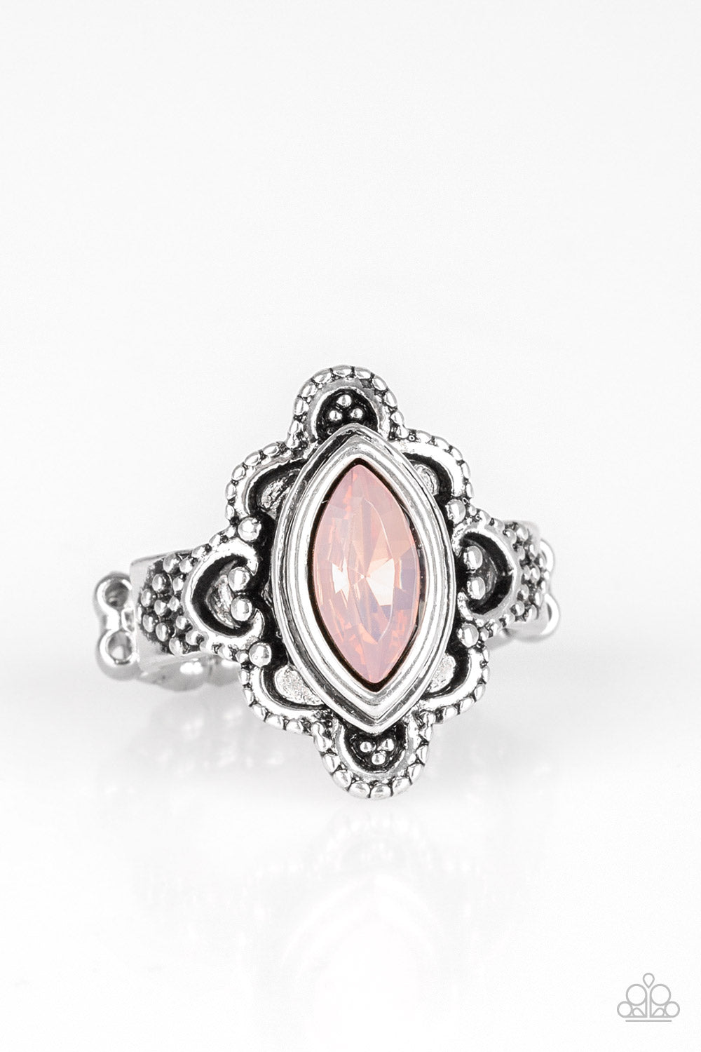 Glass Half COLORFUL - pink - Paparazzi ring