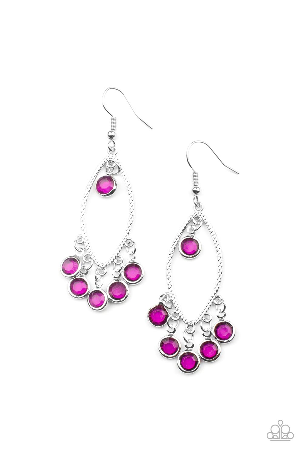 Glassy Grotto - purple - Paparazzi earrings