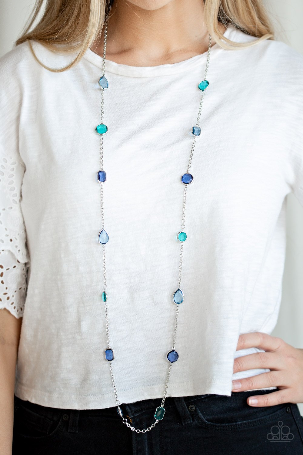 Glassy Glamorous-multi-Paparazzi necklace
