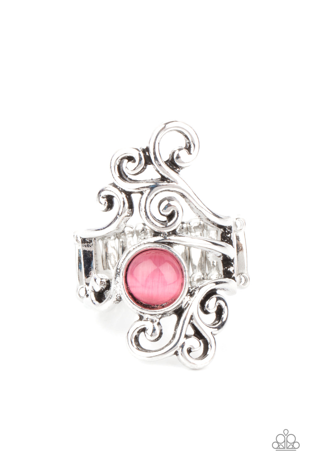 Glimmering Grapevines - pink - Paparazzi ring