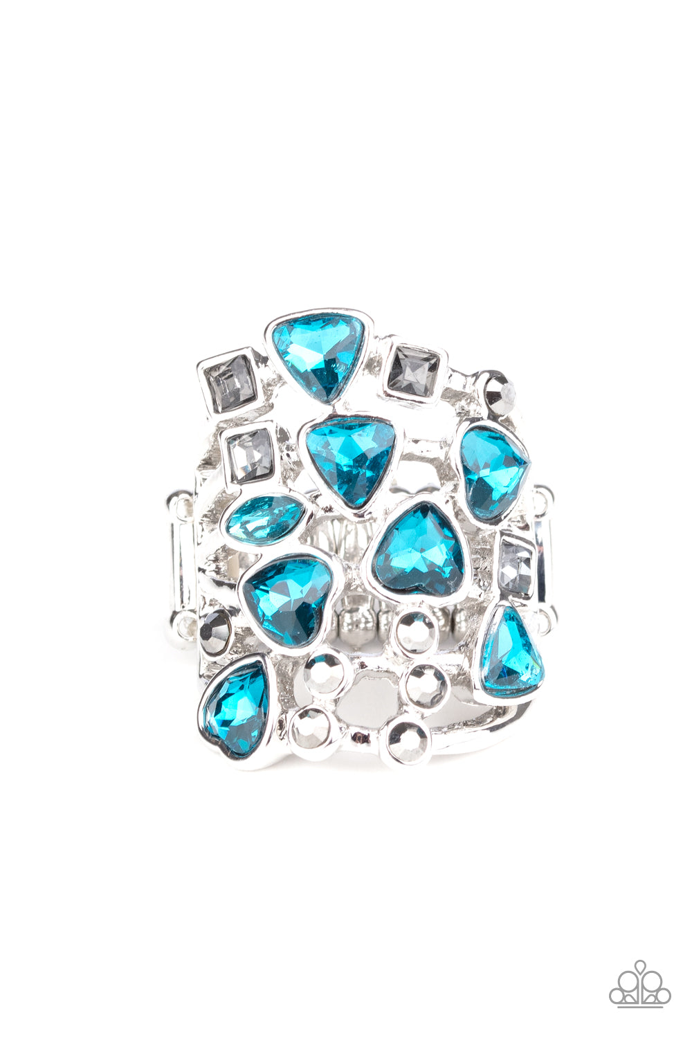 Glitter Flirt - blue - Paparazzi ring