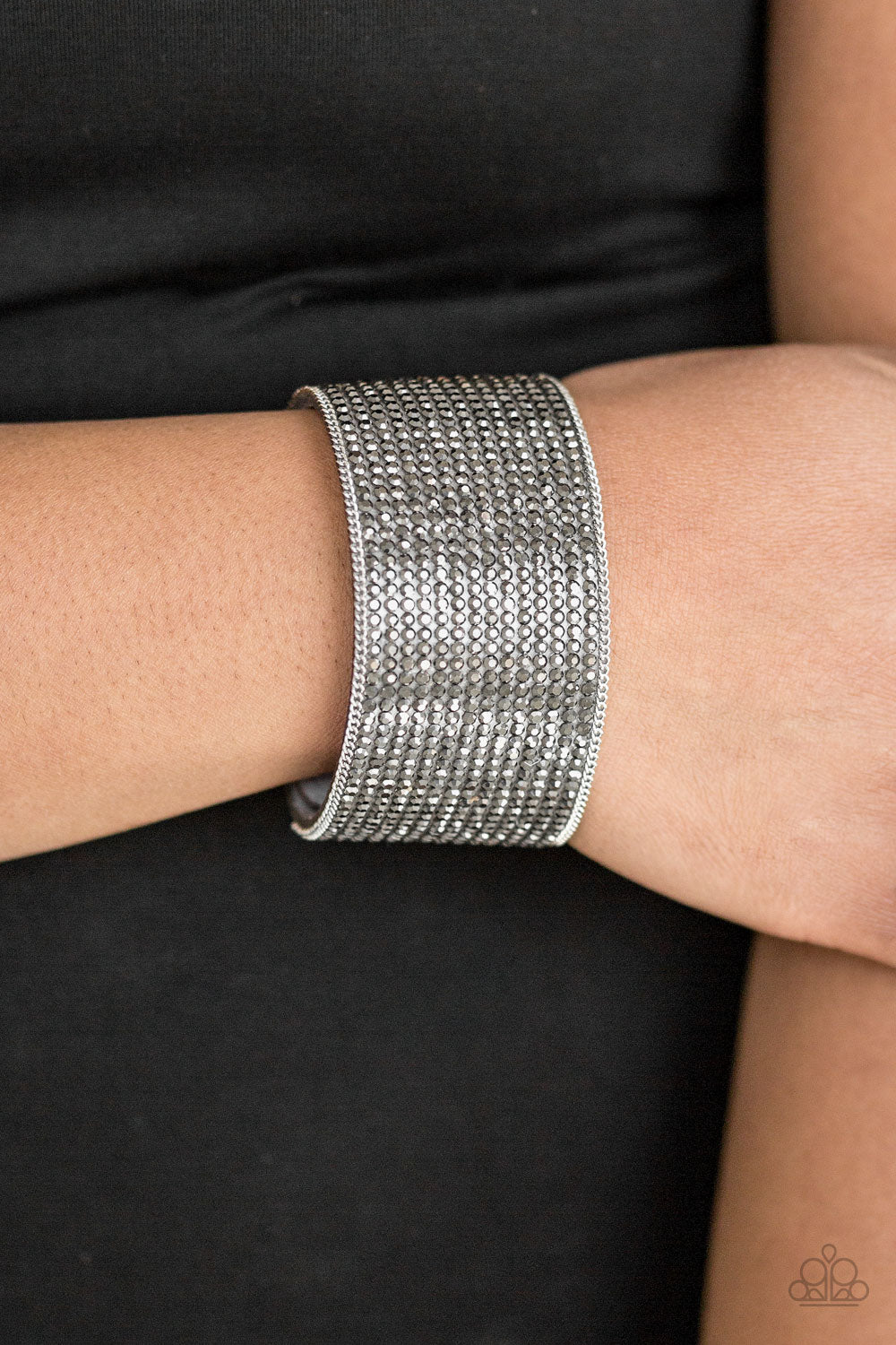 Glitter Gossip - silver - Paparazzi bracelet