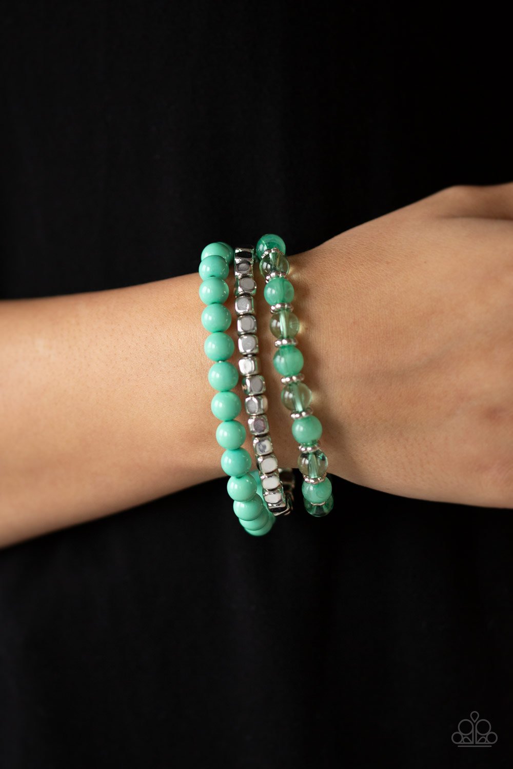 Globetrotter Glam - green - Paparazzi bracelet