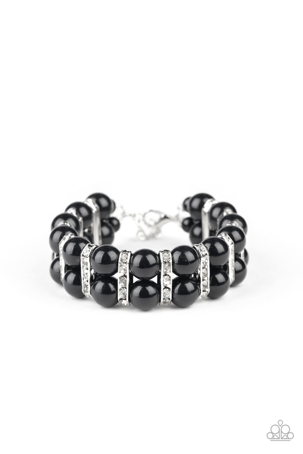 Glowing Glam - black - Paparazzi bracelet