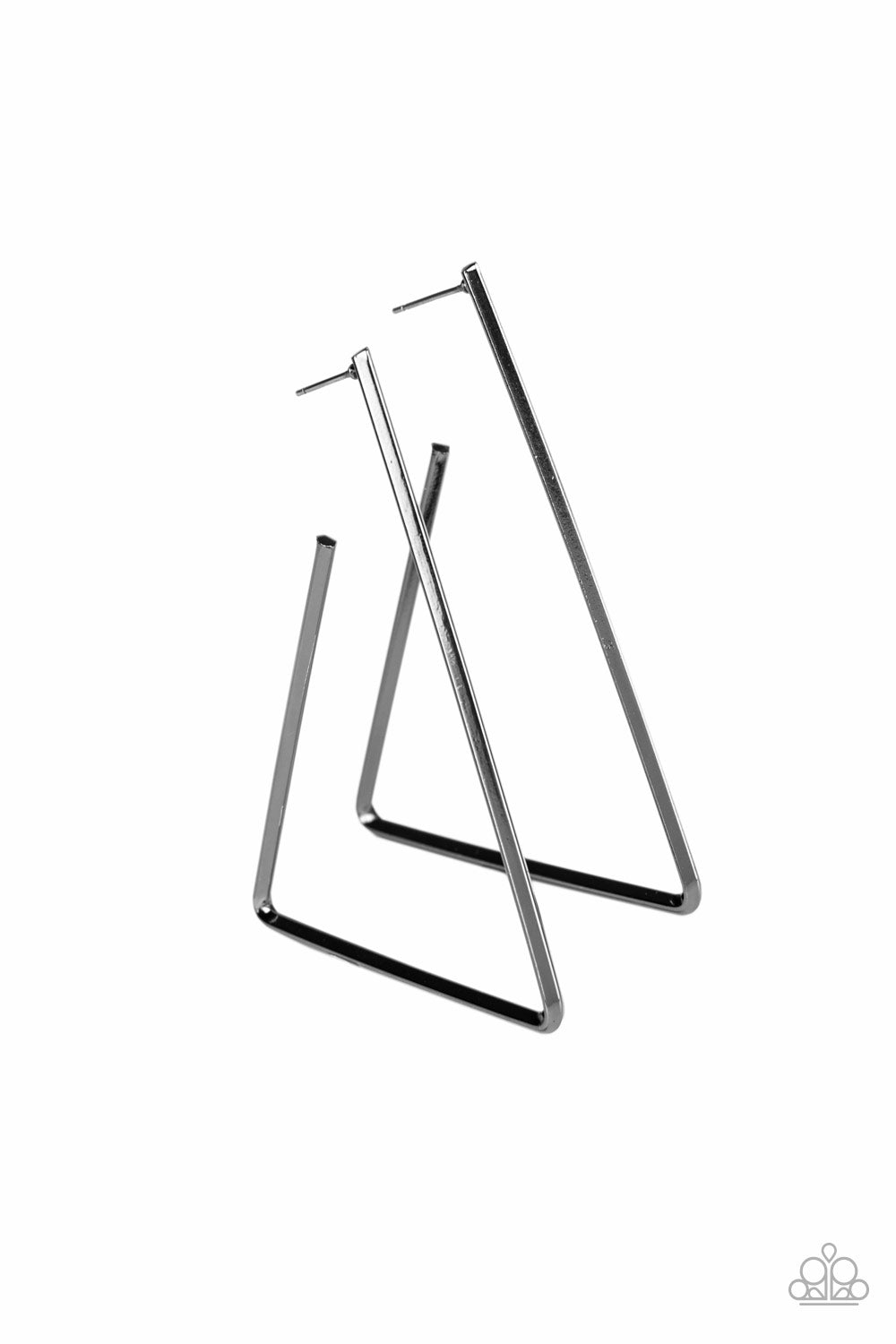 Go Ahead and TRI - black - Paparazzi earrings