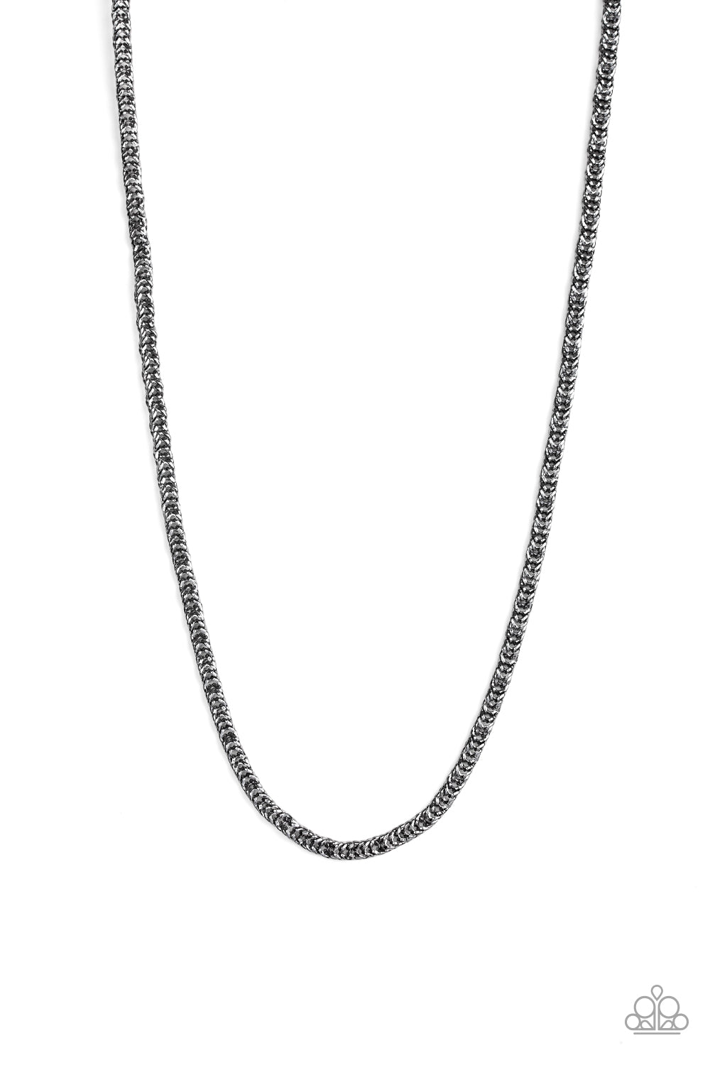 Go Down Fighting - black - Paparazzi mens necklace