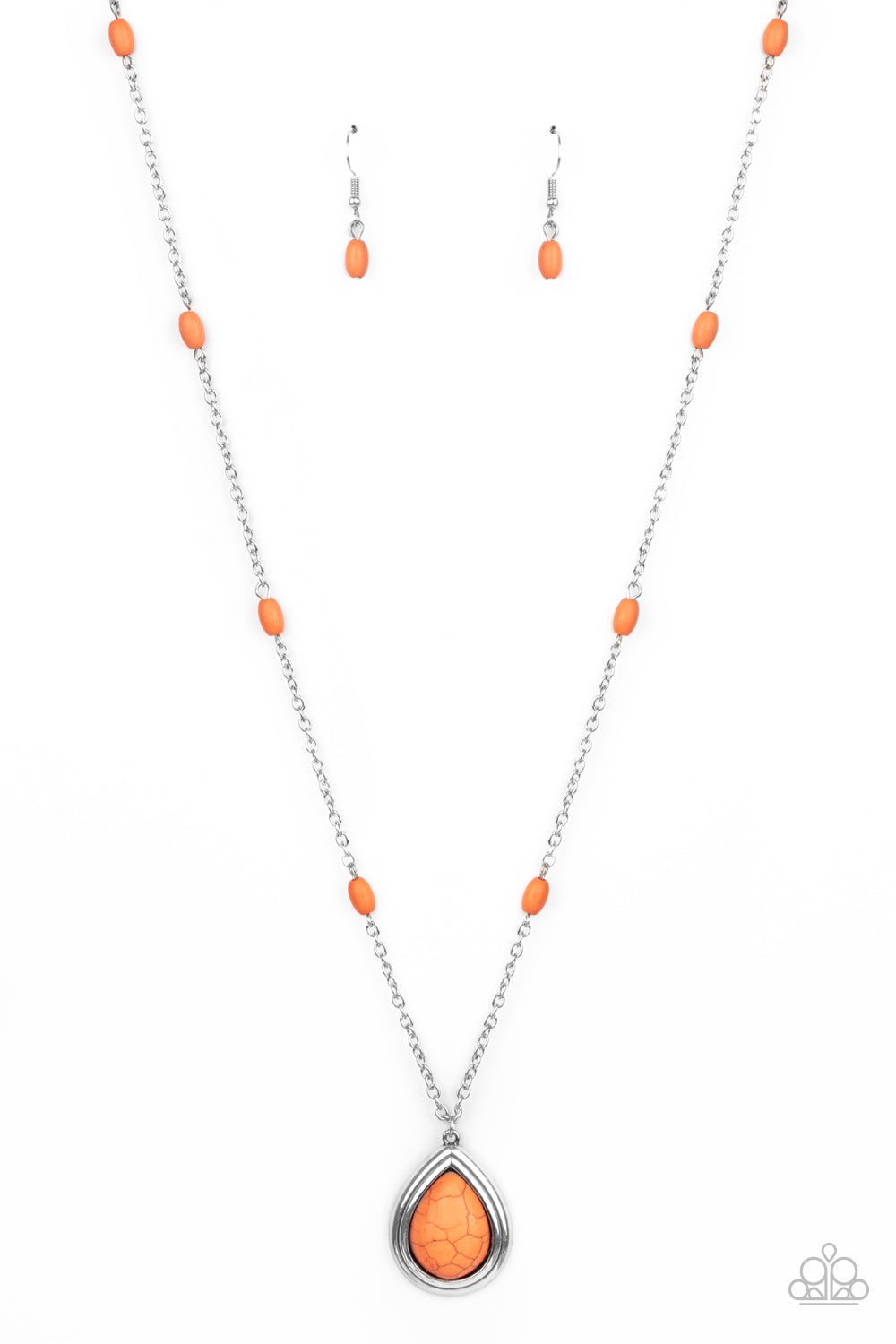 Go Tell It On The MESA - orange - Paparazzi necklace