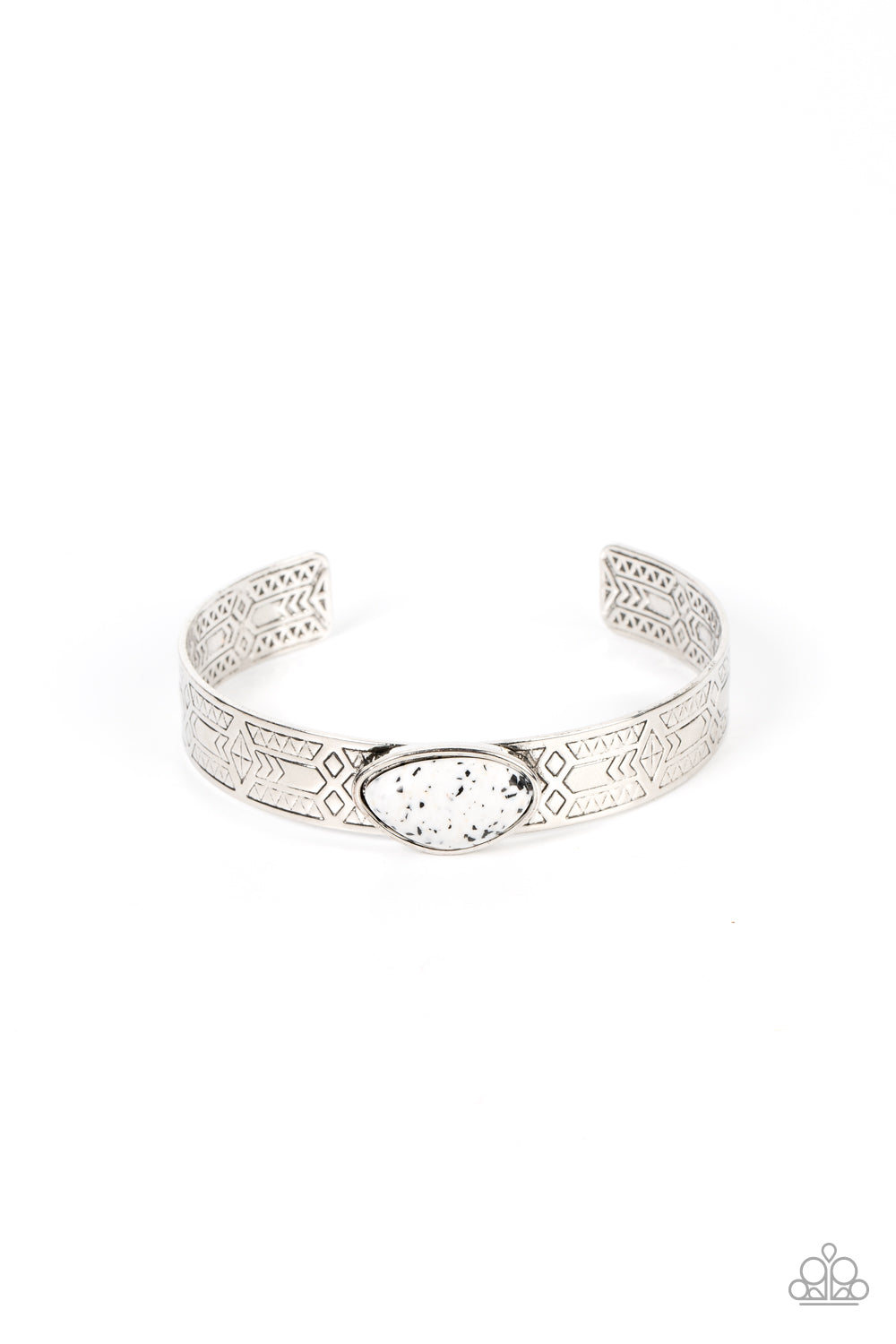 Gobi Glyphs - white - Paparazzi bracelet