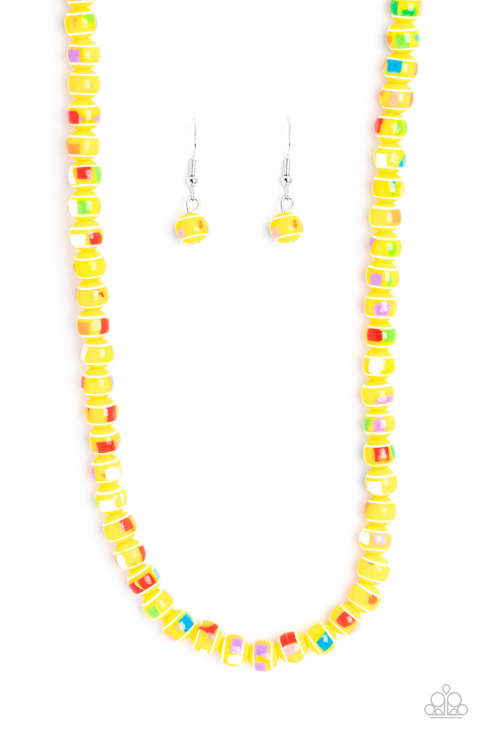 Gobstopper Glamour - yellow - Paparazzi necklace