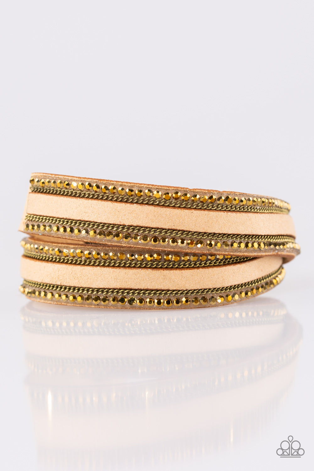 Going for Glam - brass - Paparazzi bracelet