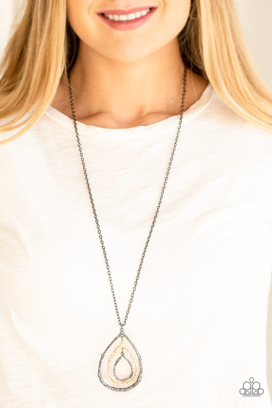 Going For Grit - black - Paparazzi necklace