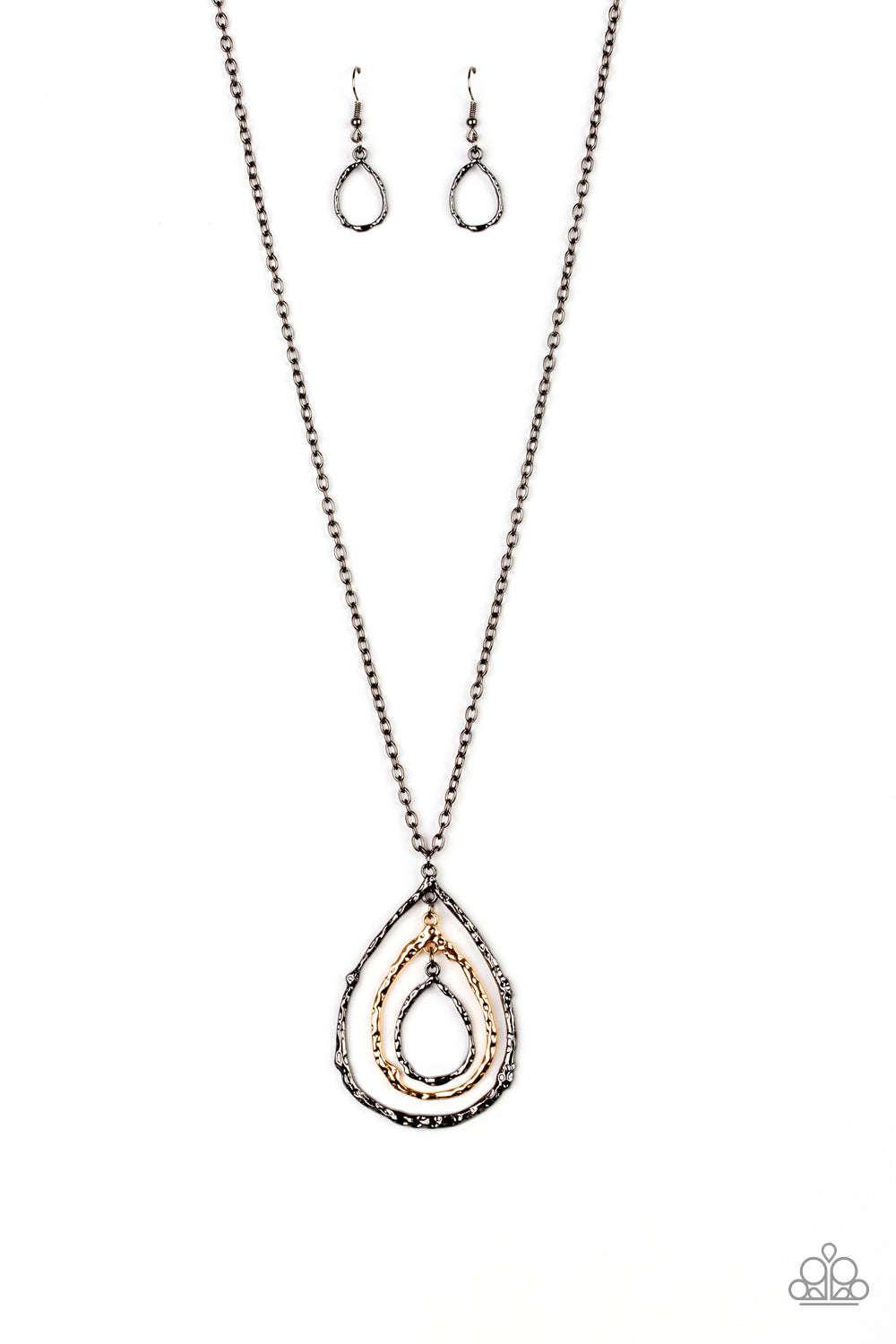 Going For Grit - black - Paparazzi necklace