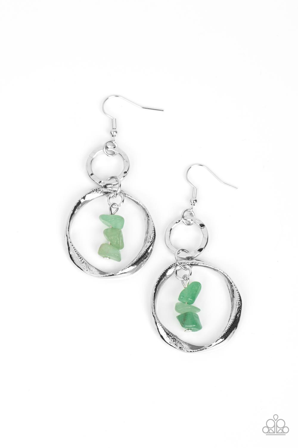 Good-Natured Spirit - green - Paparazzi earrings