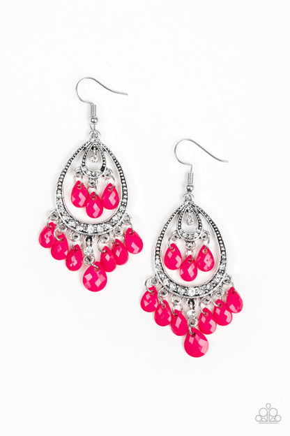Gorgeously Genie - pink - Paparazzi earrings