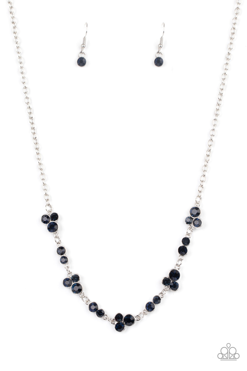 Gorgeously Glistening - blue - Paparazzi necklace