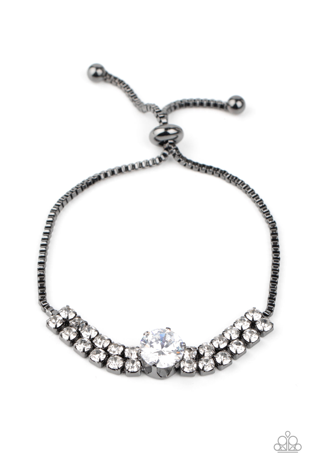 Gorgeously Glitzy - black - Paparazzi bracelet