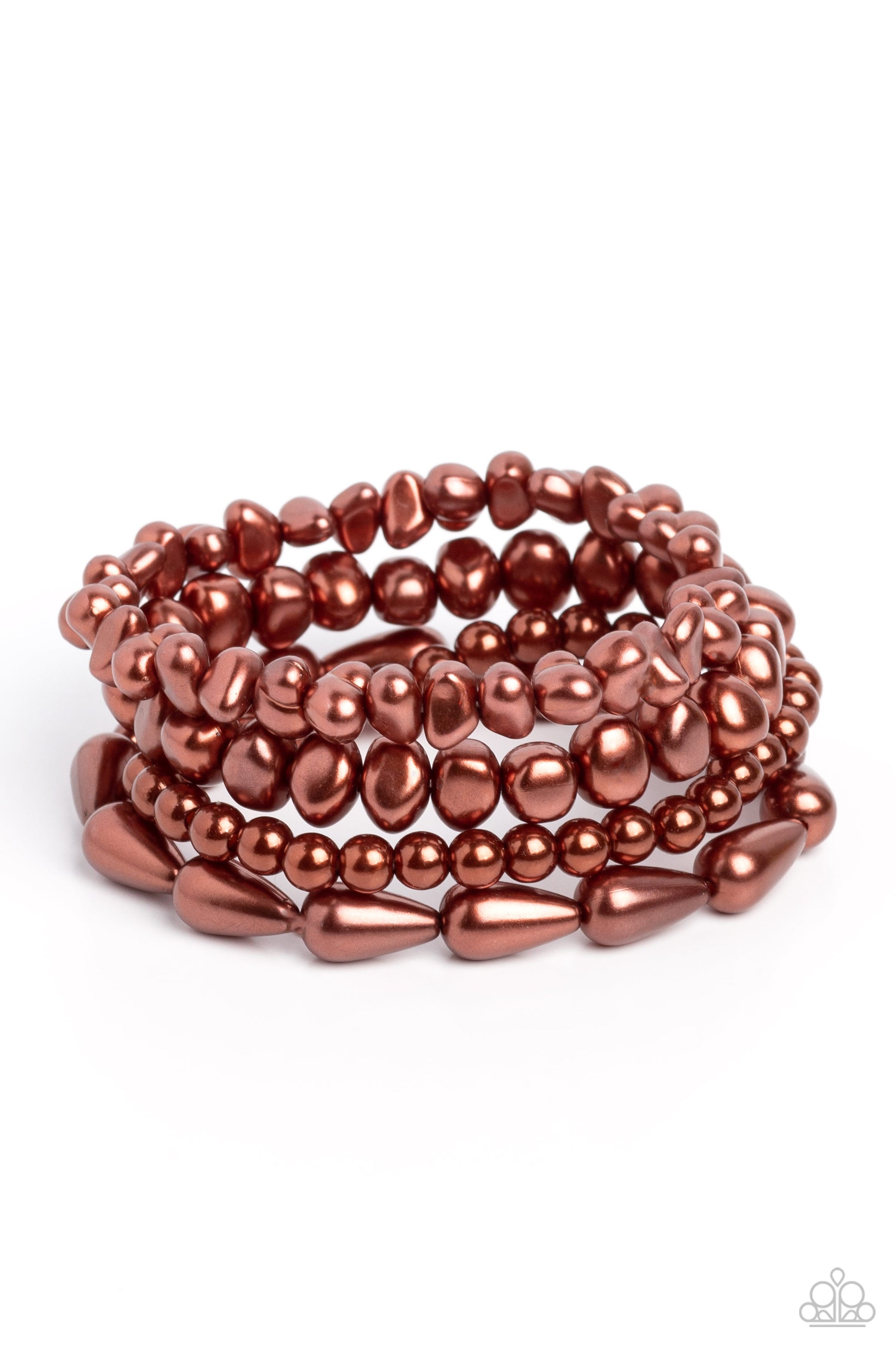 Gossip PEARL - brown - Paparazzi bracelet