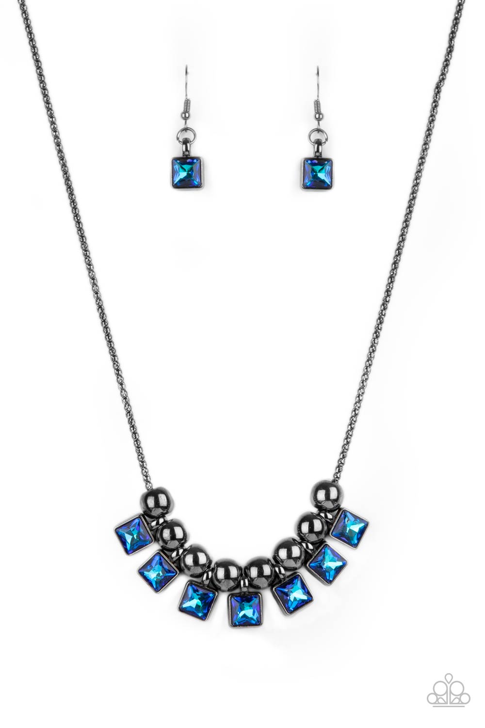 Graciously Audacious - blue - Paparazzi necklace
