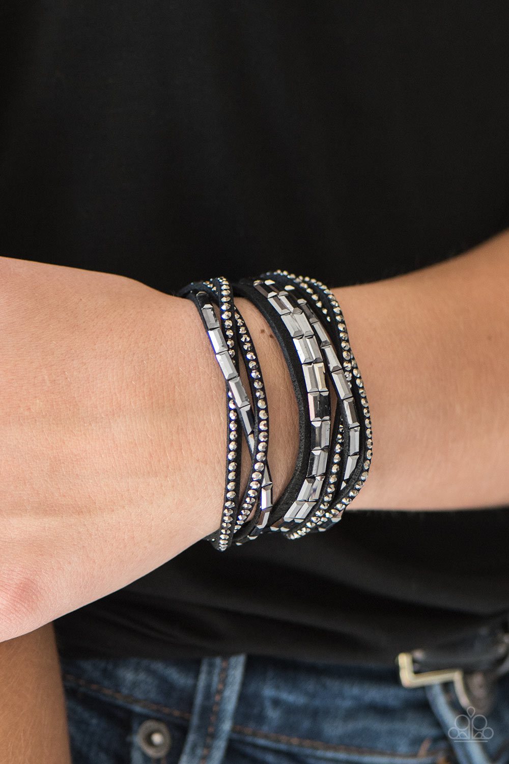 Grand Slam Shimmer - black - Paparazzi bracelet