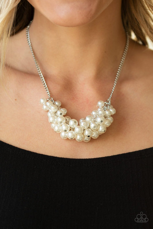 Grandiose Glimmer-white-Paparazzi necklace