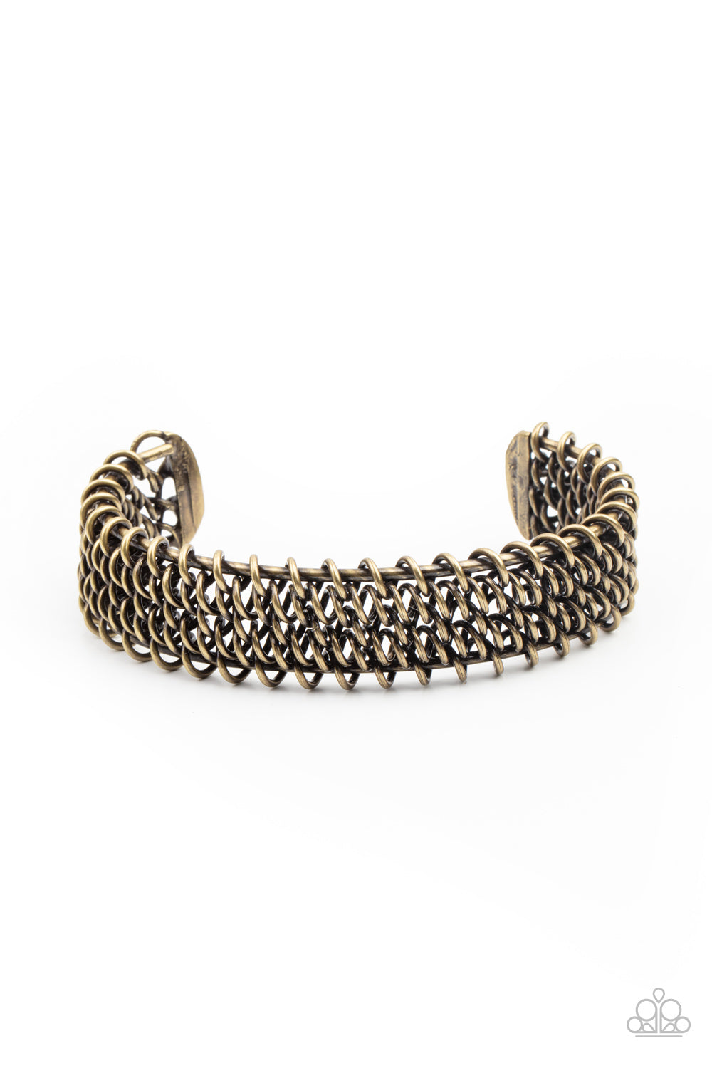 Gridlock - brass - Paparazzi MENS bracelet