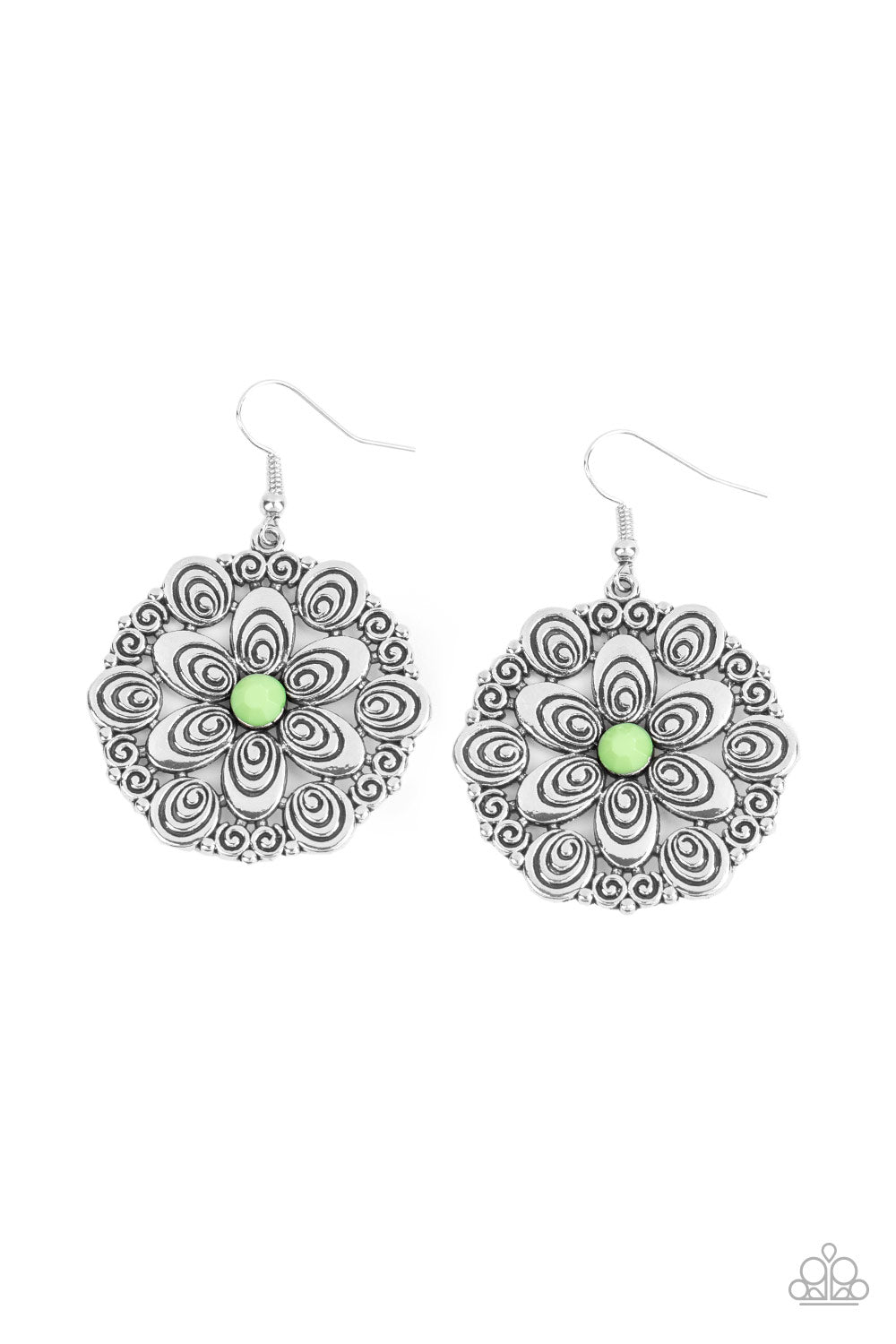 Grove Groove - green - Paparazzi earrings