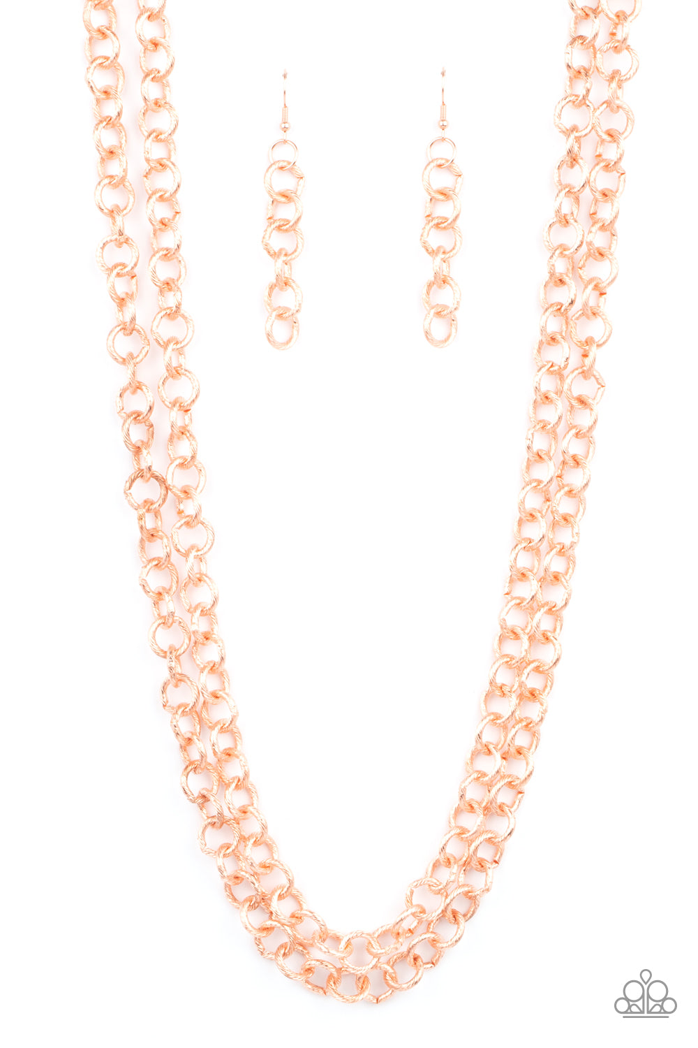 Grunge Goals - copper - Paparazzi necklace