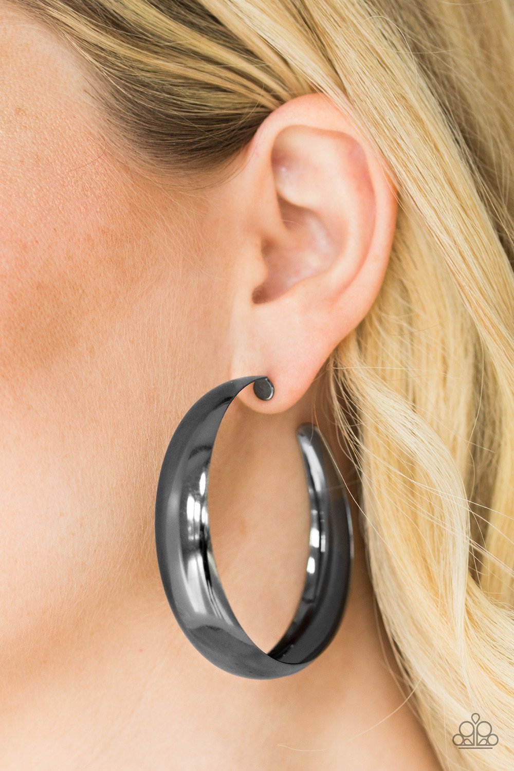 Gypsy Goals - black - Paparazzi earrings