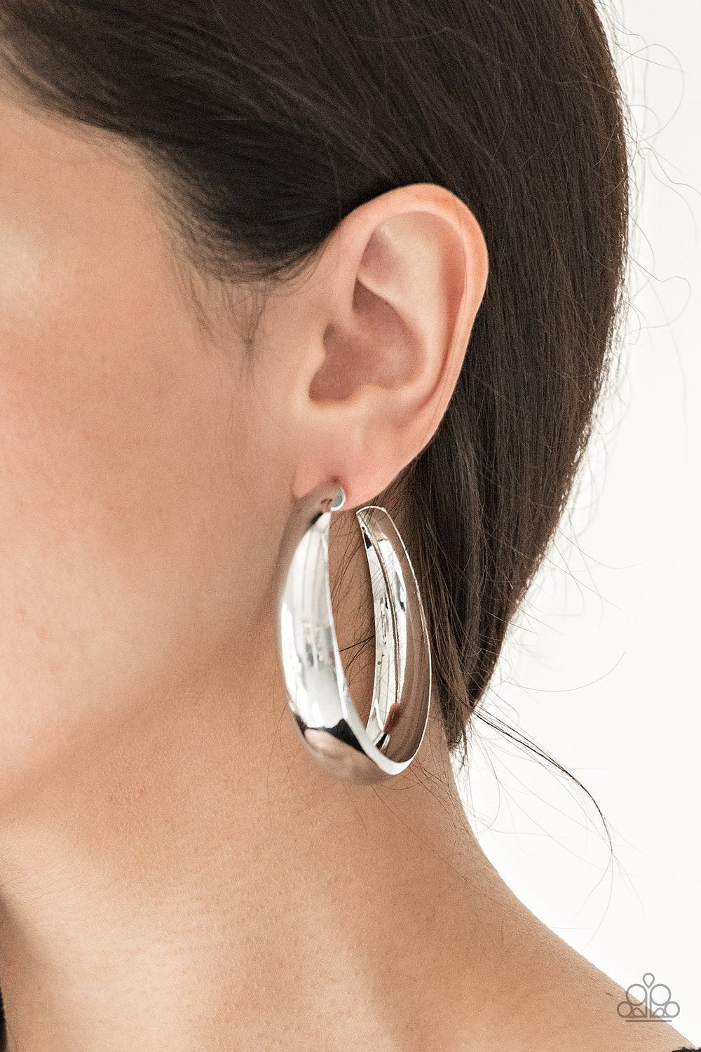 Gypsy Goals-silver-Paparazzi earrings