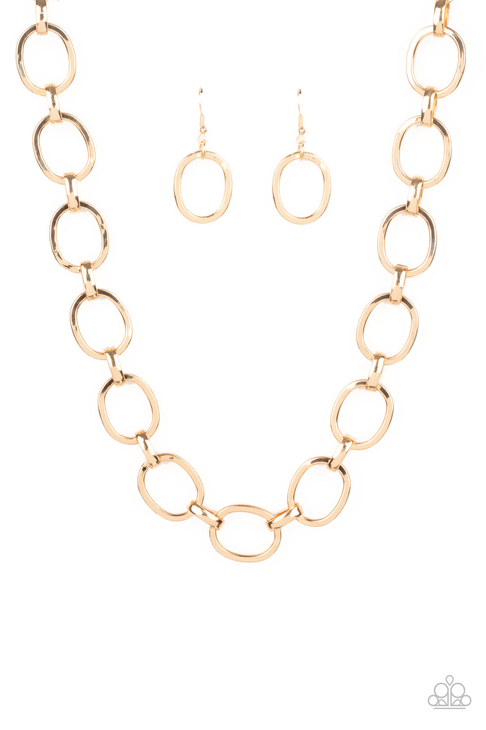 HAUTE-ly Contested - gold - Paparazzi necklace