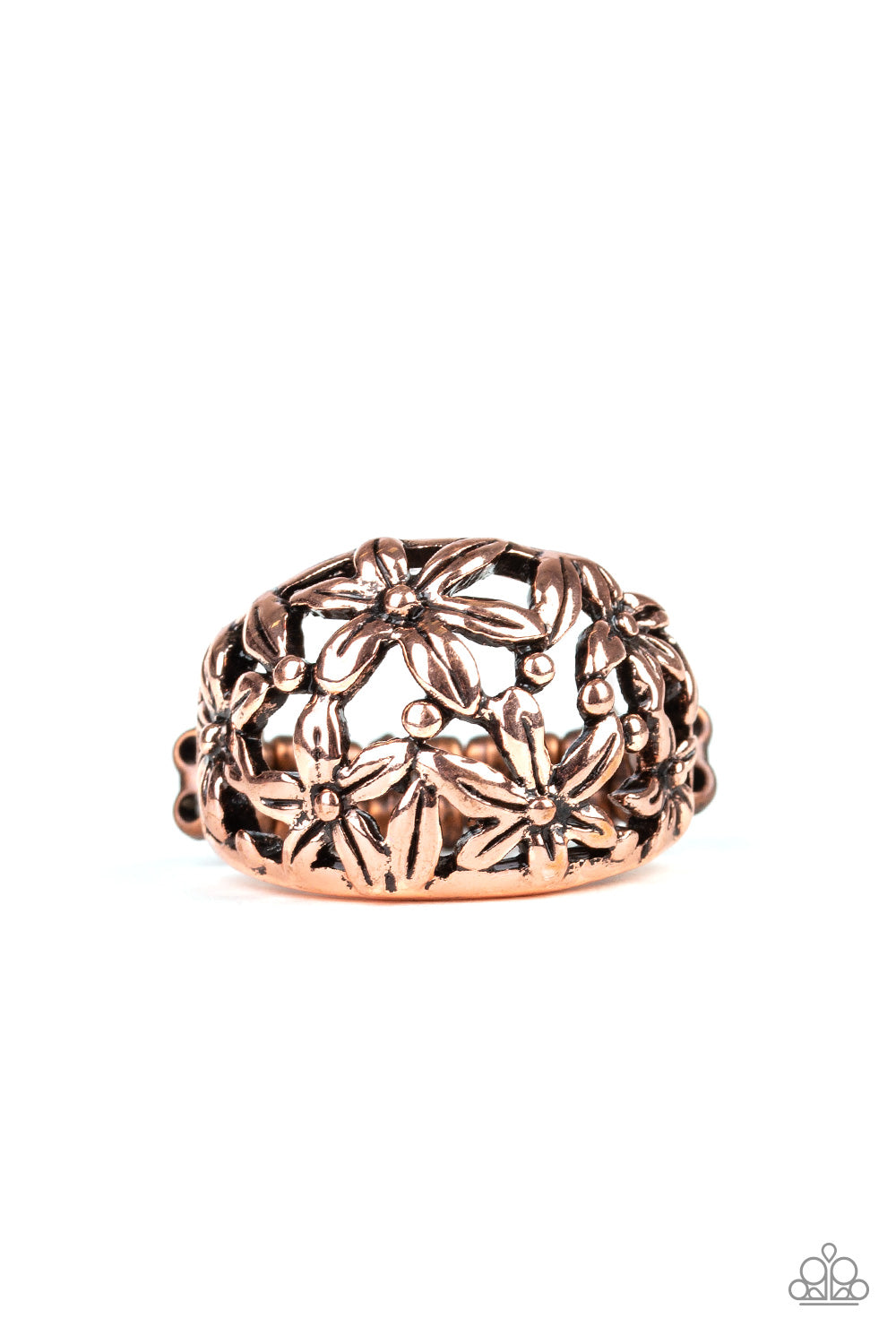 HAUTE Havana - copper - Paparazzi ring