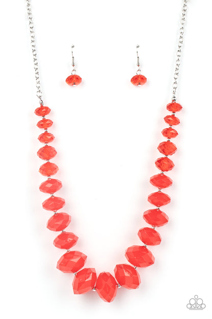 Happy-GLOW-Lucky - red - Paparazzi necklace
