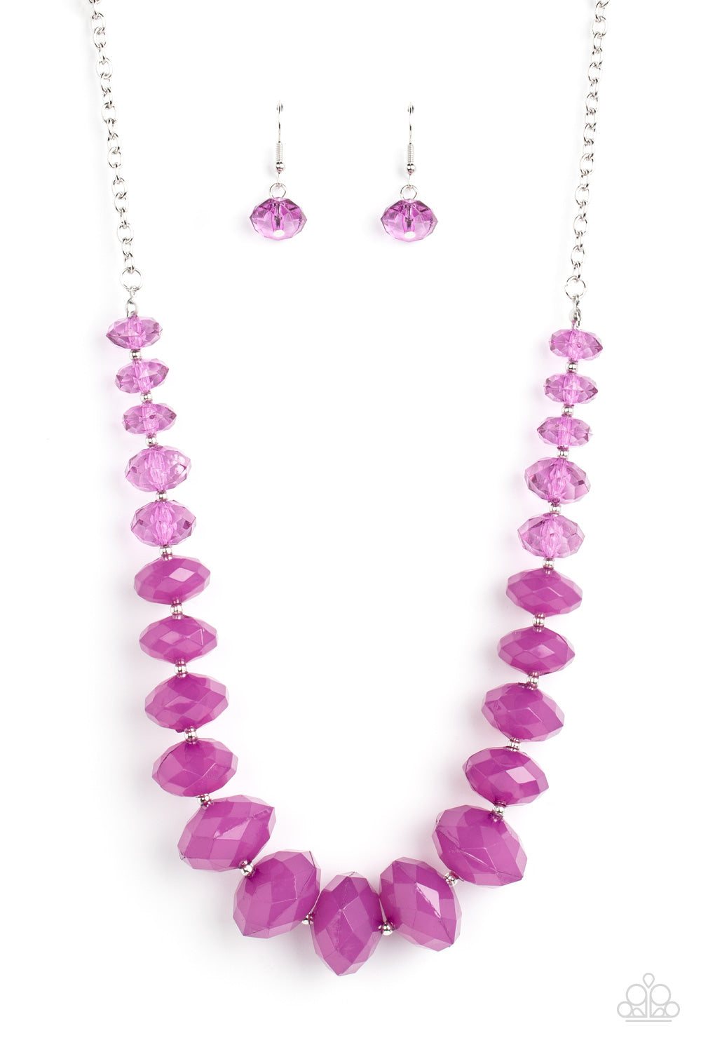 Happy-GLOW-Lucky - purple - Paparazzi necklace