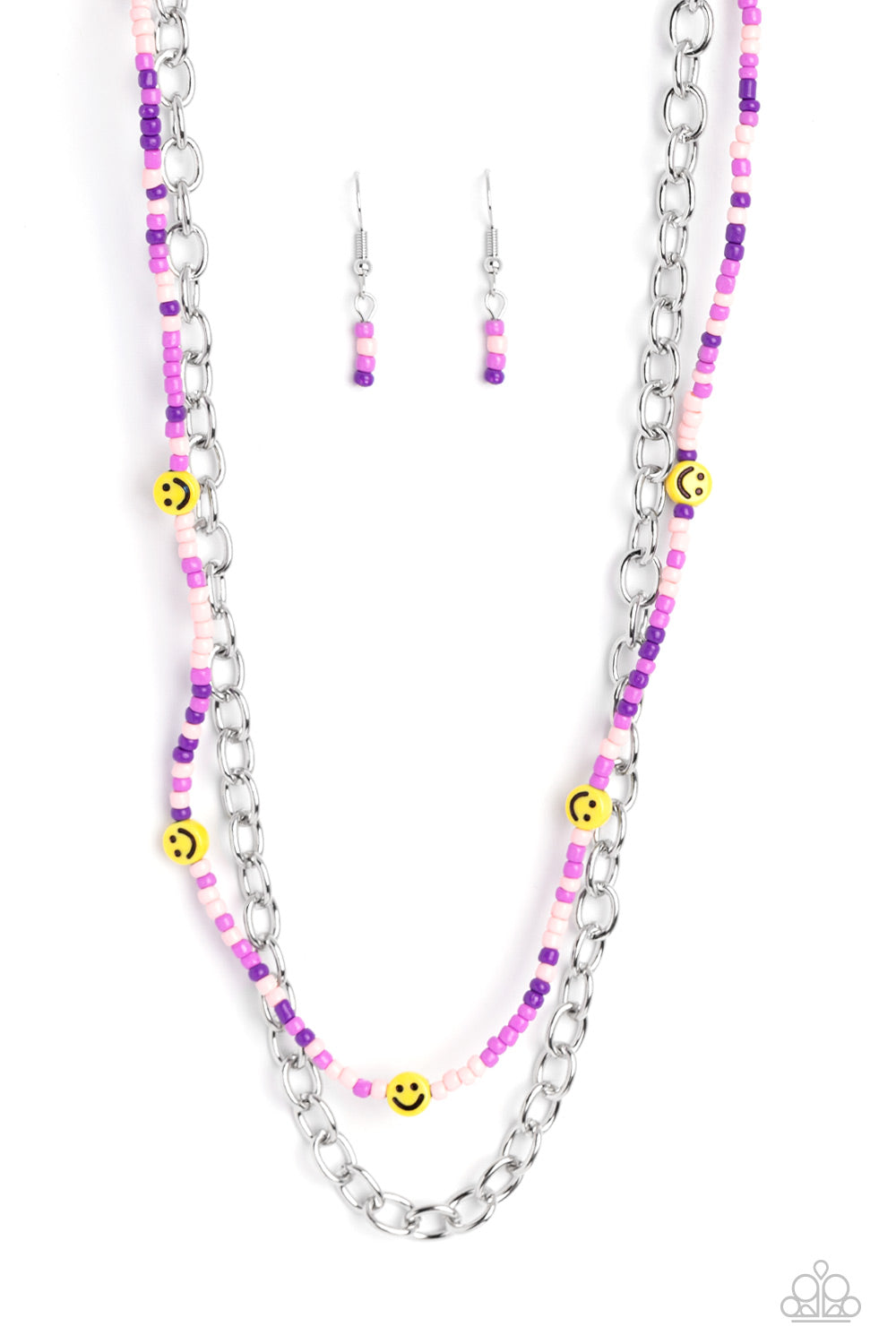 Happy Looks Good on You - purple - Paparazzi necklace