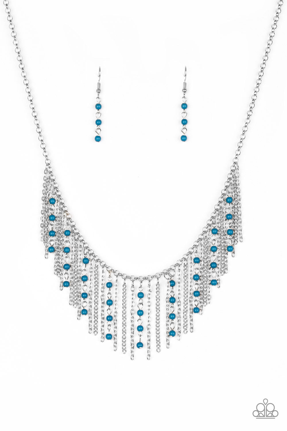 Harlem Hideaway - blue - Paparazzi necklace