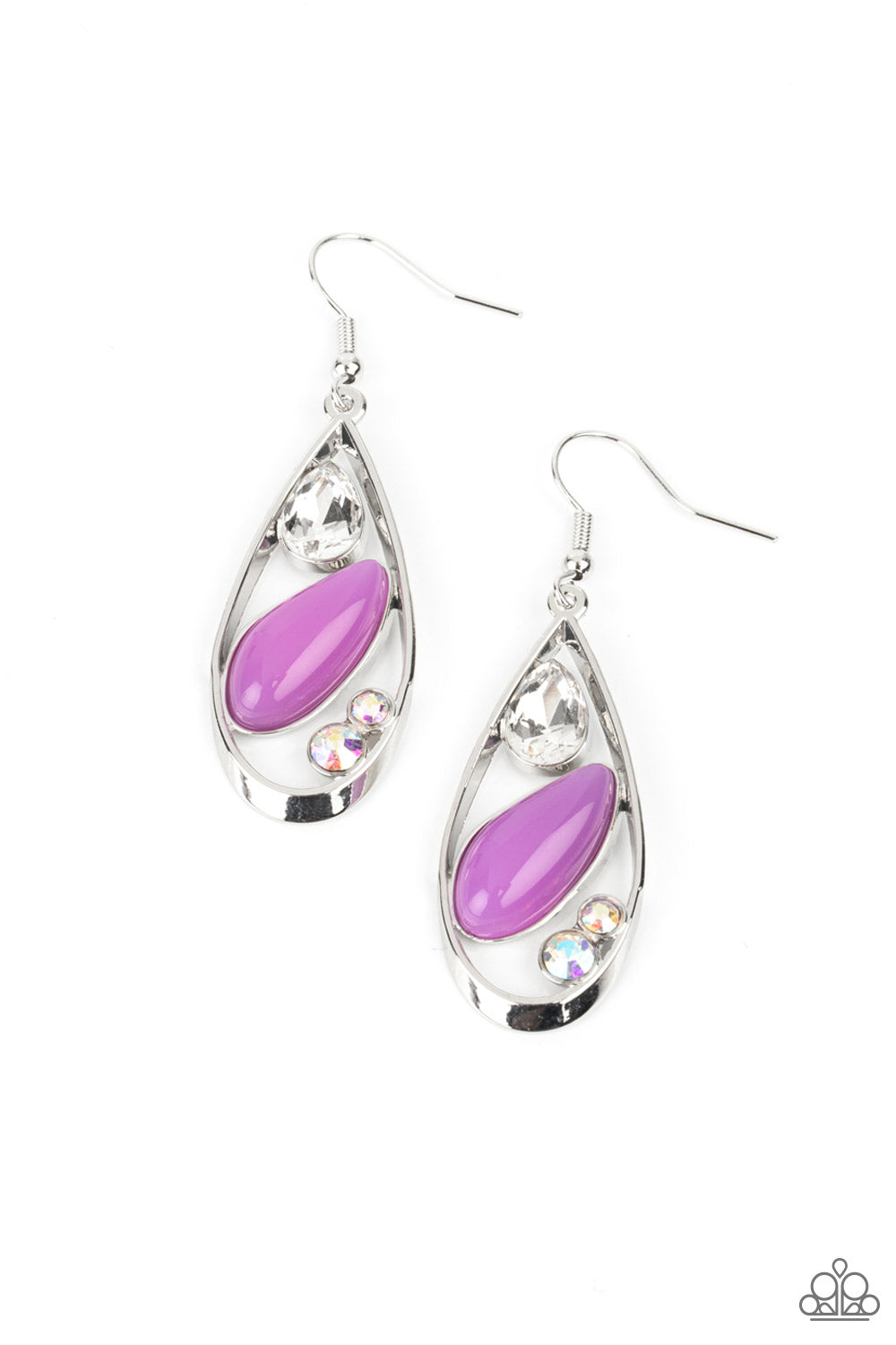 Harmonious Harbors​ - purple - Paparazzi earrings