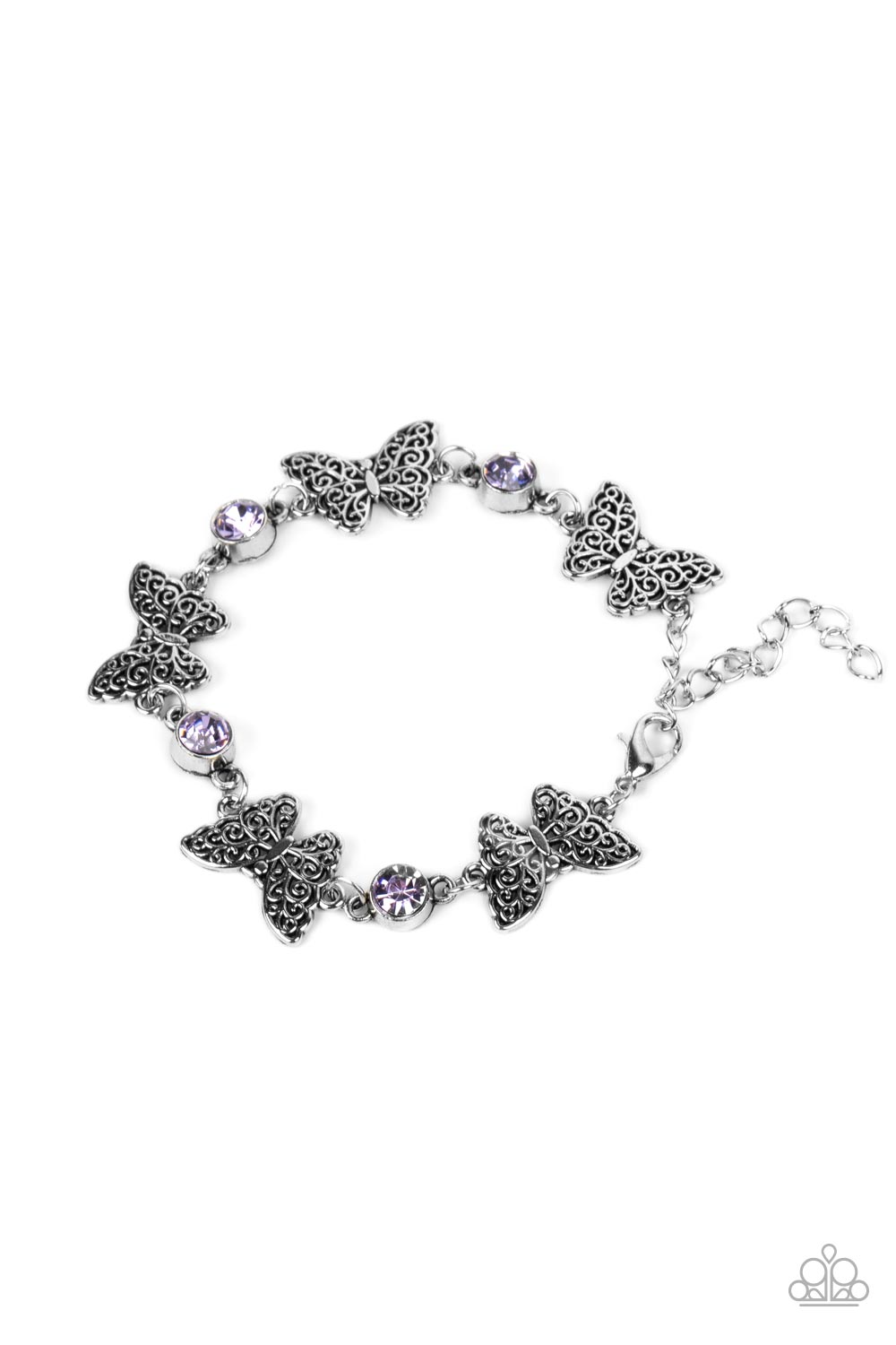 Has a WING to It - purple - Paparazzi bracelet